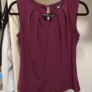 Wine colored dressy blouse